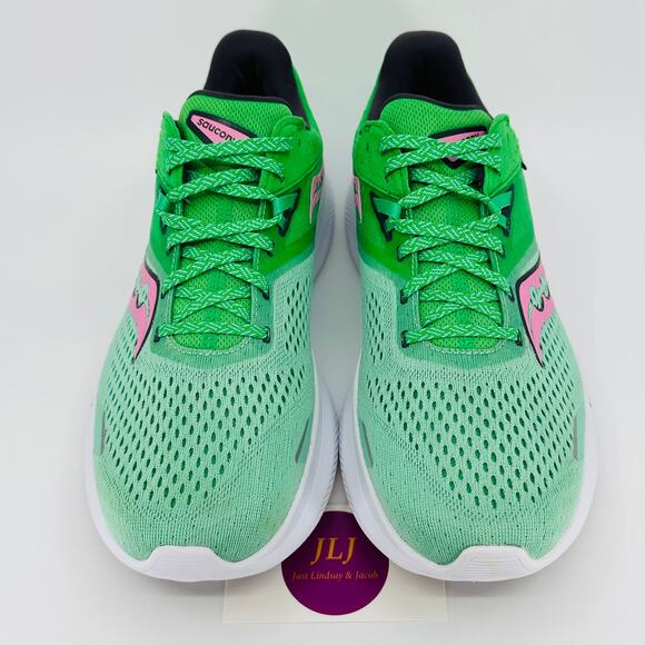 Saucony Women's Ride 16 'Sprig Peony' Green Running Shoes S10830-25 Size 10 - Picture 3 of 11